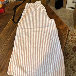 O’Neil wide leg linen cropped pants